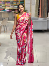 Floral Digital Printed Satin Crepe Saree | SSN336