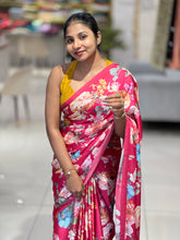 Floral Digital Printed Satin Crepe Saree | SSN336