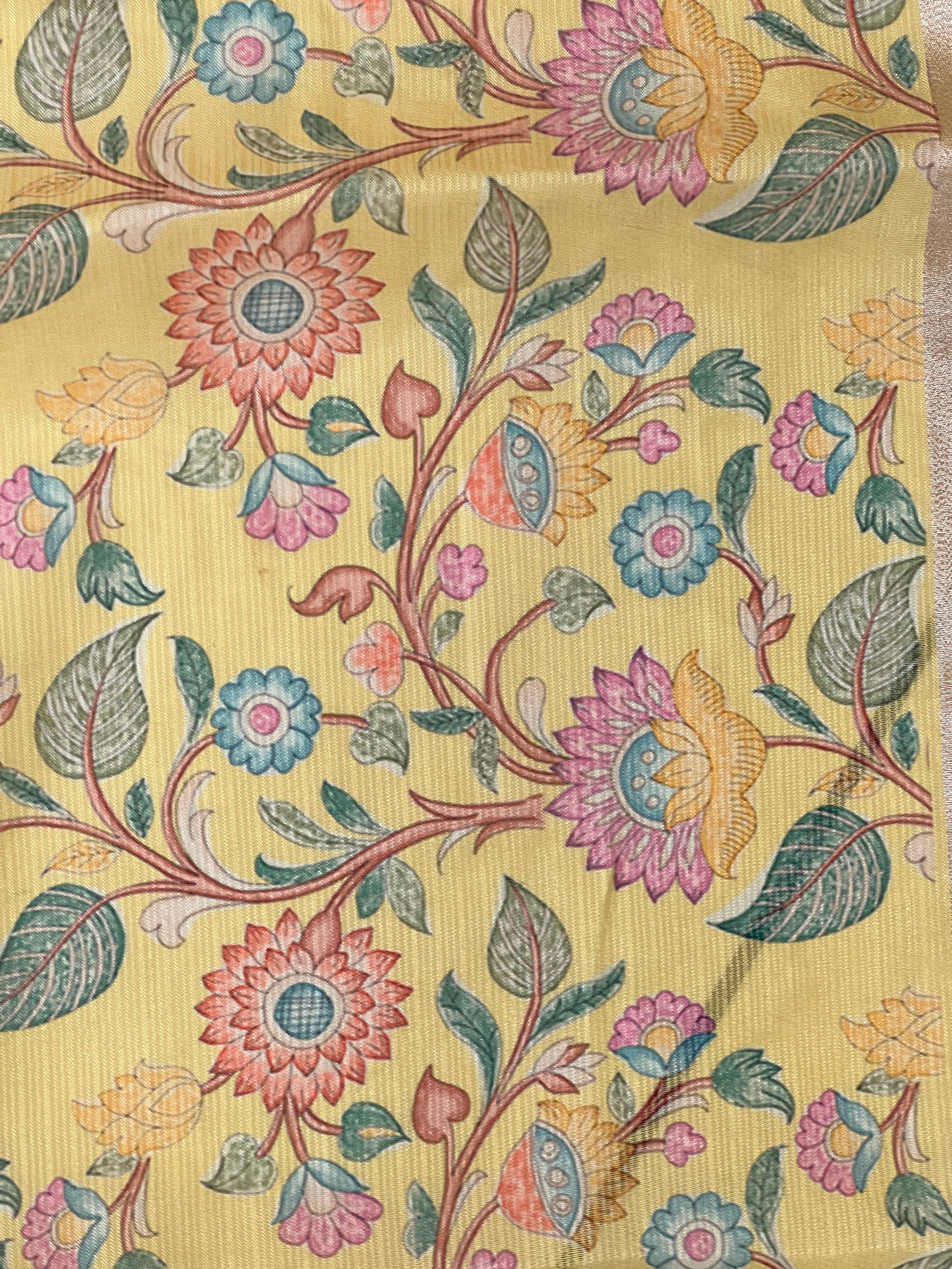 Machine Embroidery Silky Kota Saree | SVF218