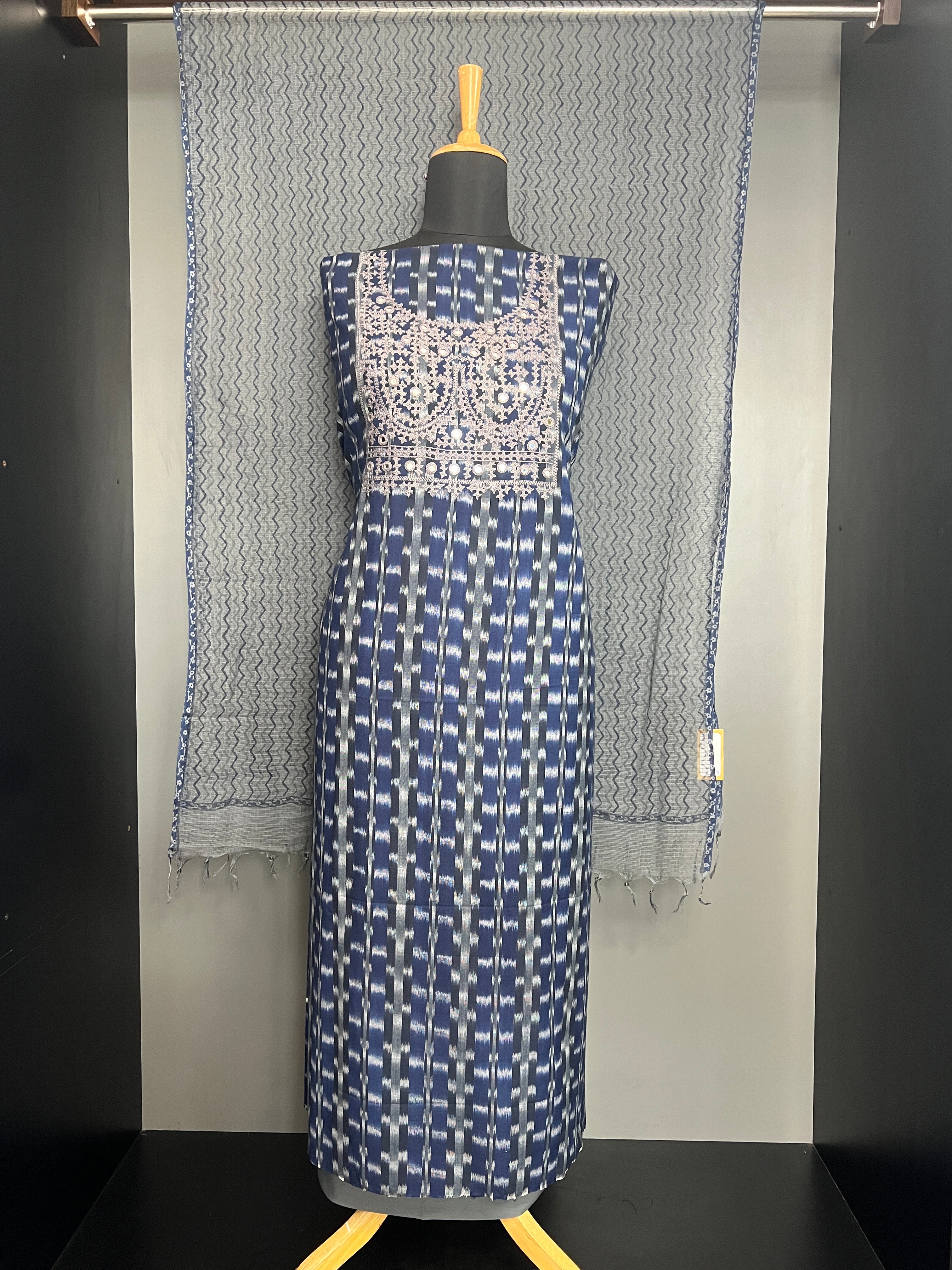 Kutchwork Detailed Cotton Salwar Set  | JSC580