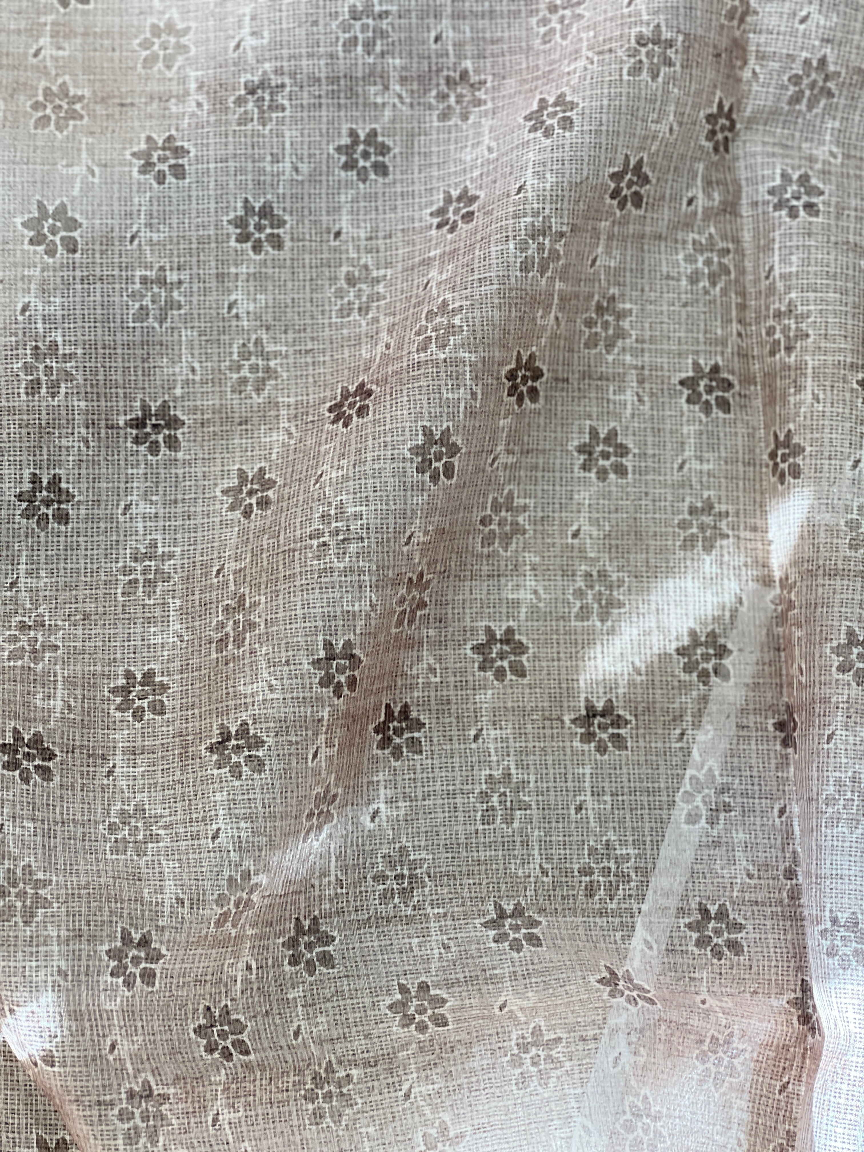 Floral Machine Embroidery Detailed Kota Saree | BLD1292