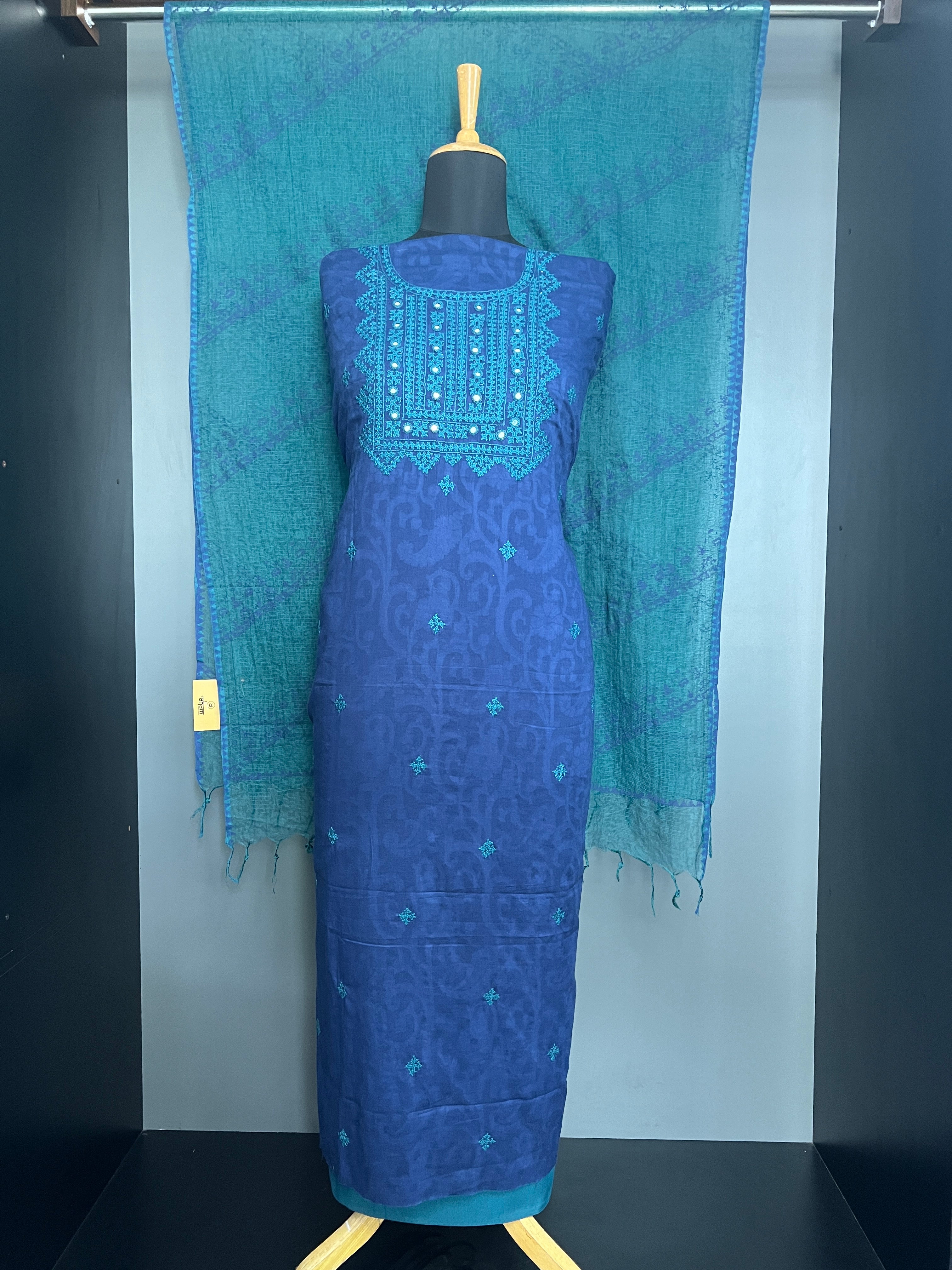 Kutchwork Detailed Cotton Salwar Set | JSC565