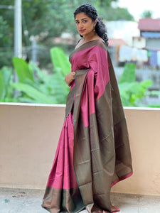 Zari Woven Semi Silk Saree | KF142