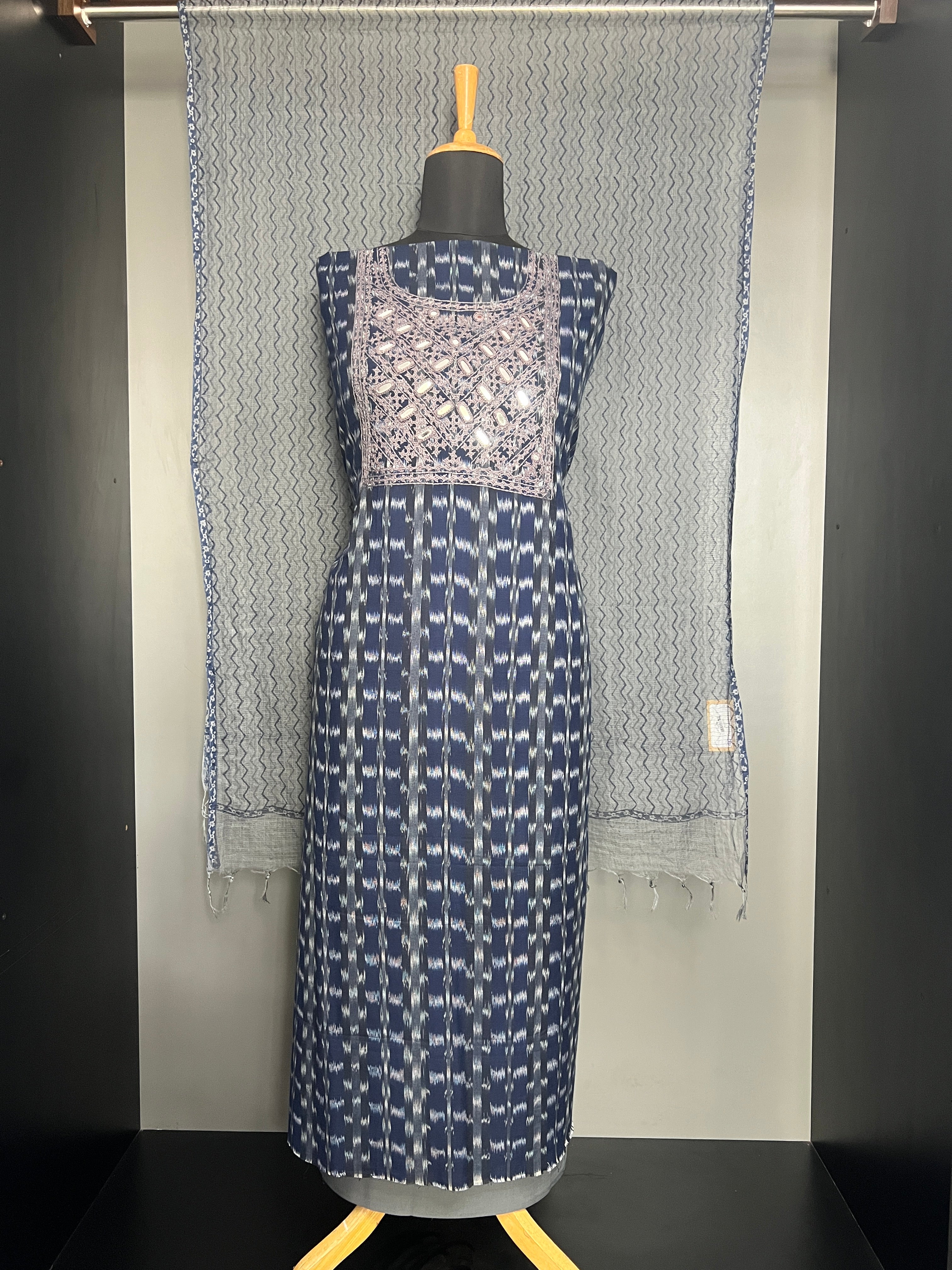 Kutchwork Detailed Cotton Salwar Set | JSC578