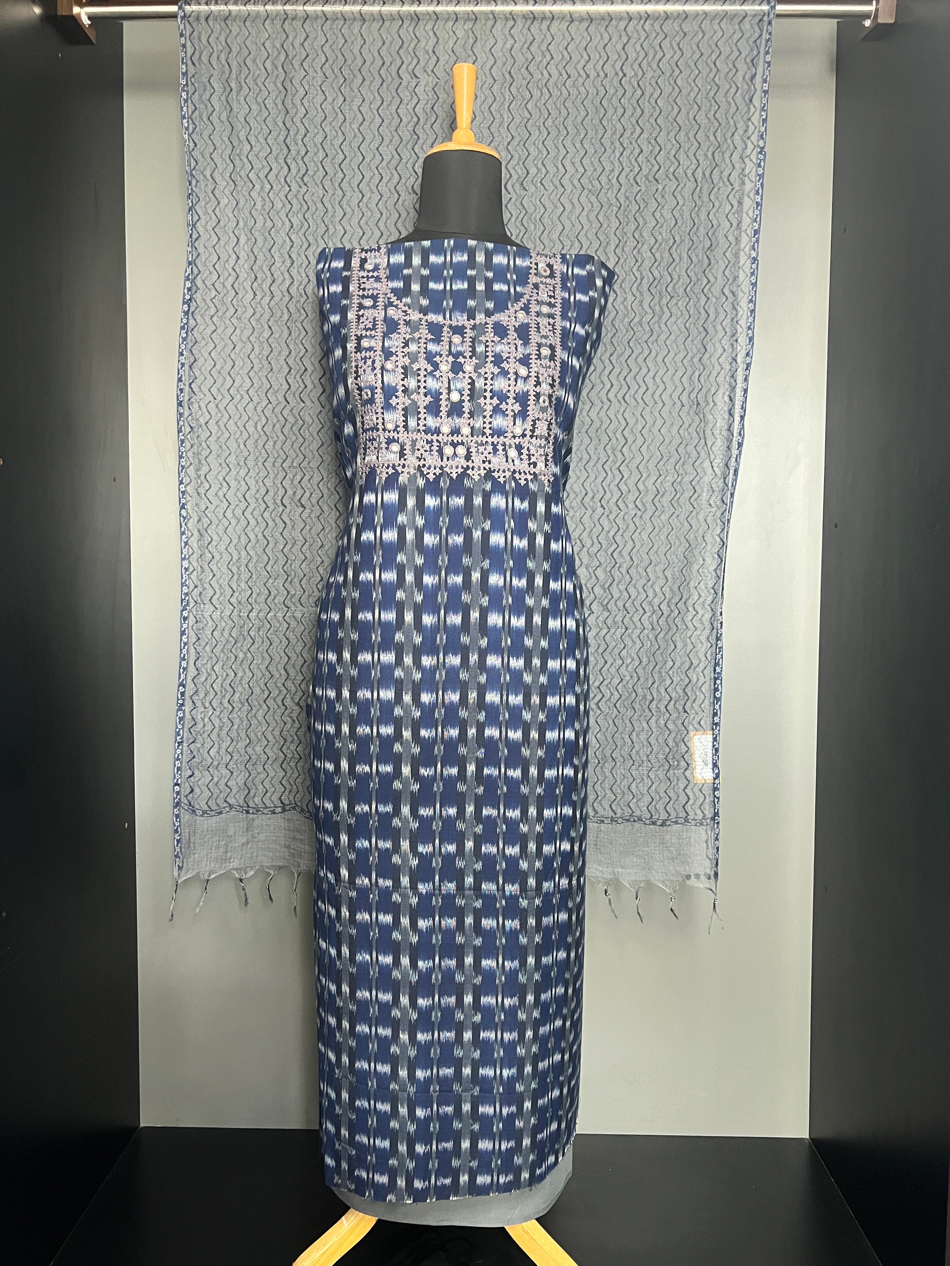 Kutchwork Detailed Cotton Salwar Set | JSC579