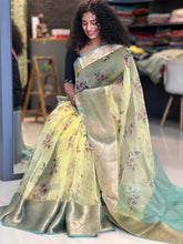 Digital Printed Pure Organza Saree | NO121