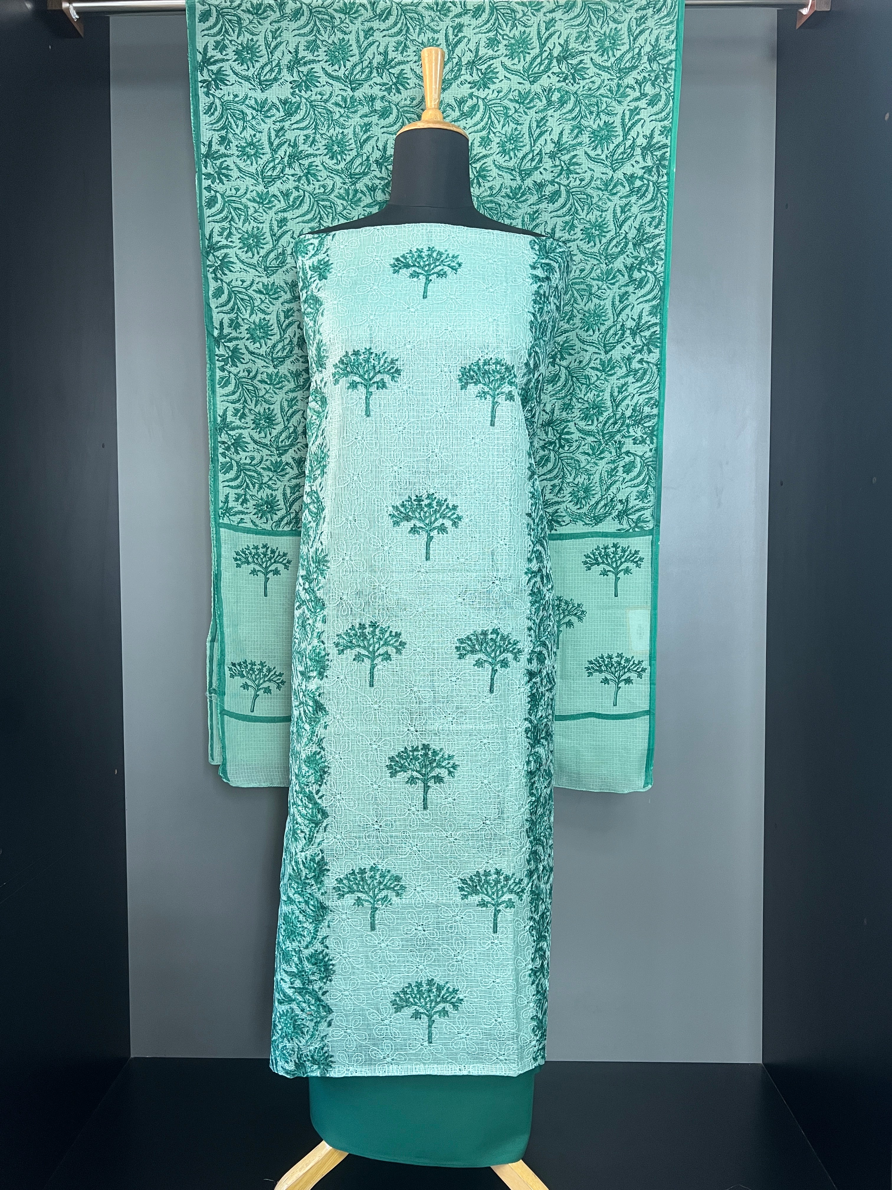 Teptchi Embroidery Kota Salwar Set | JSC591
