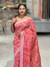 Digital Printed Leaf Patterned Cotton Saree | VDA324