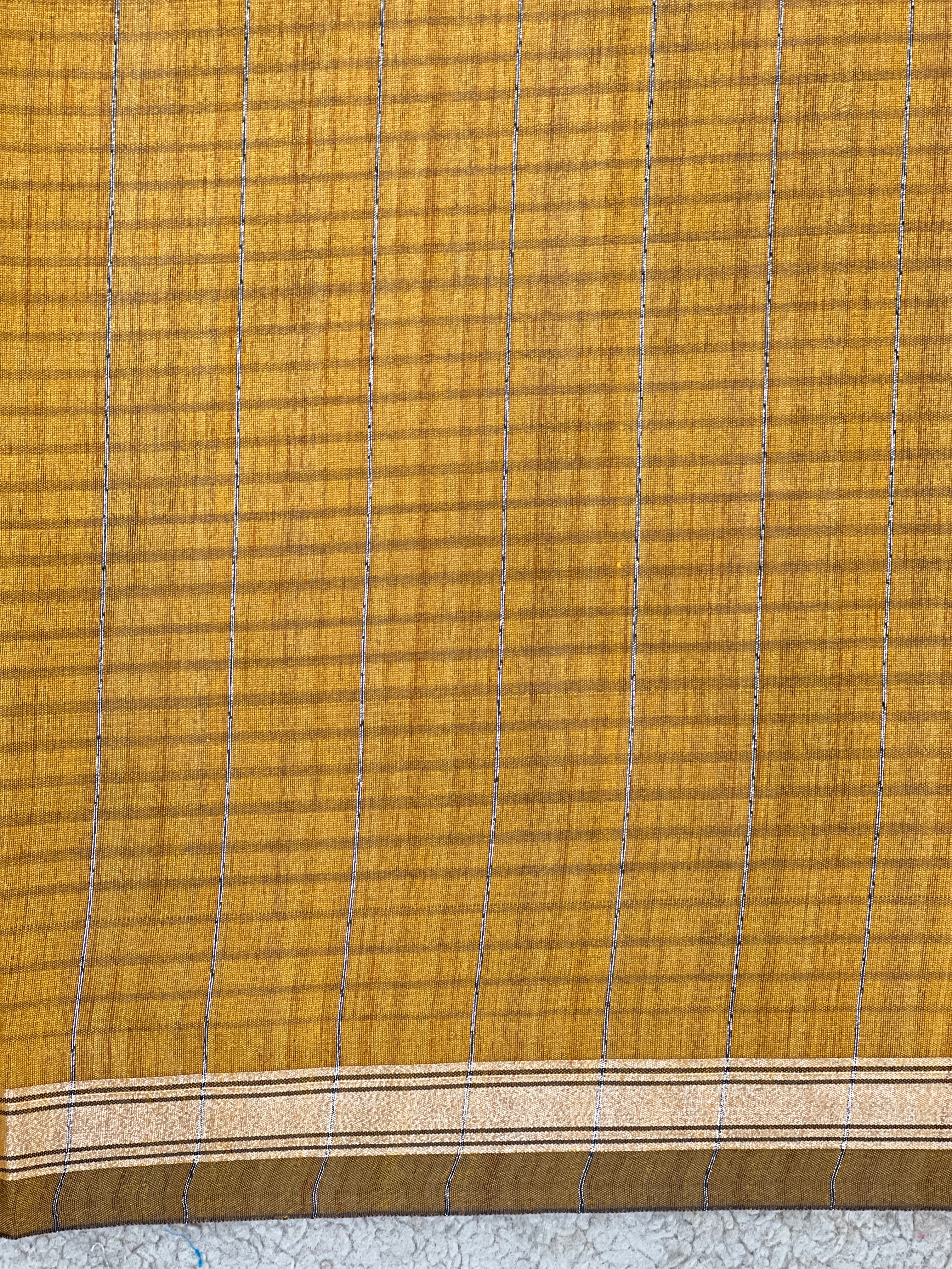 Kattam Border Pattern Semi Silk Saree | YNG1669