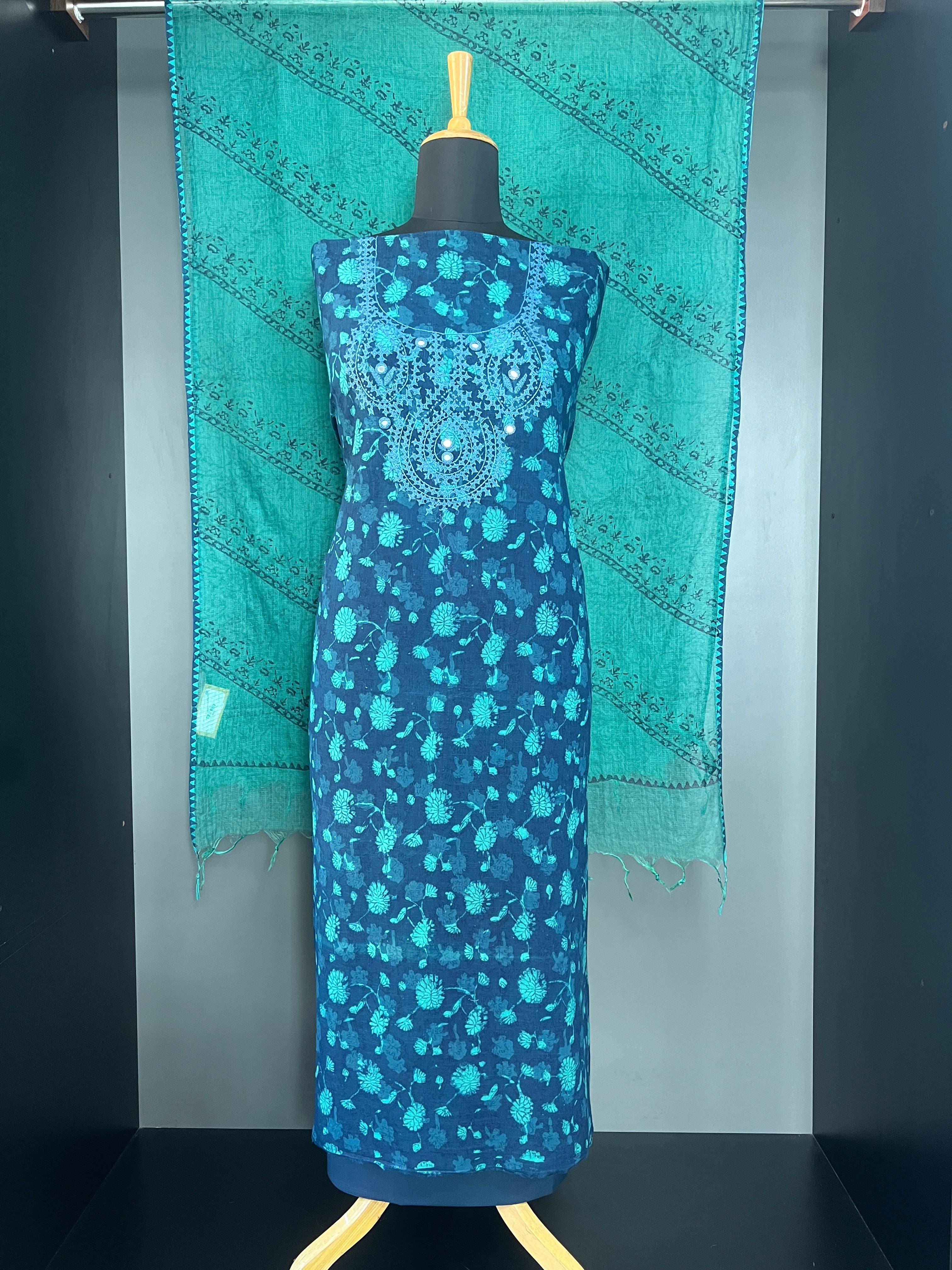 Kutchwork Detailed Cotton Salwar Set | JSC570