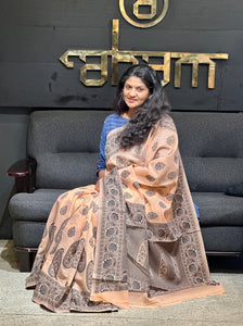 Thread Weaved Blended Cotton Saree | NO137