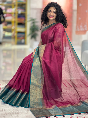 Banarasi Weaved Semi Geecha Saree | YNG472