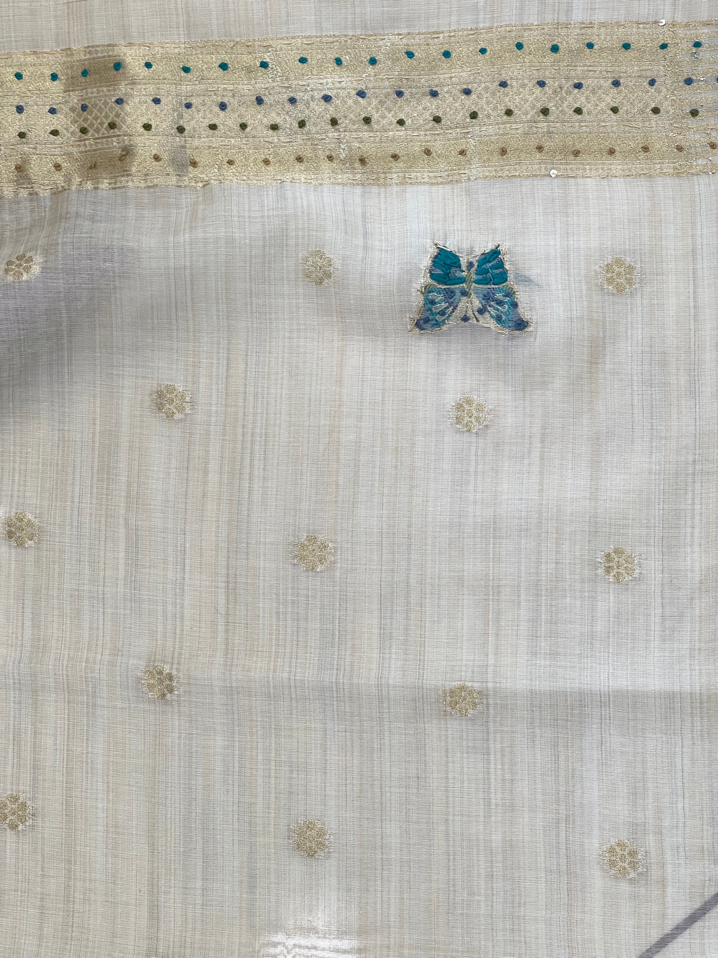 Jamdani Woven Chanderi Saree | BLD1746