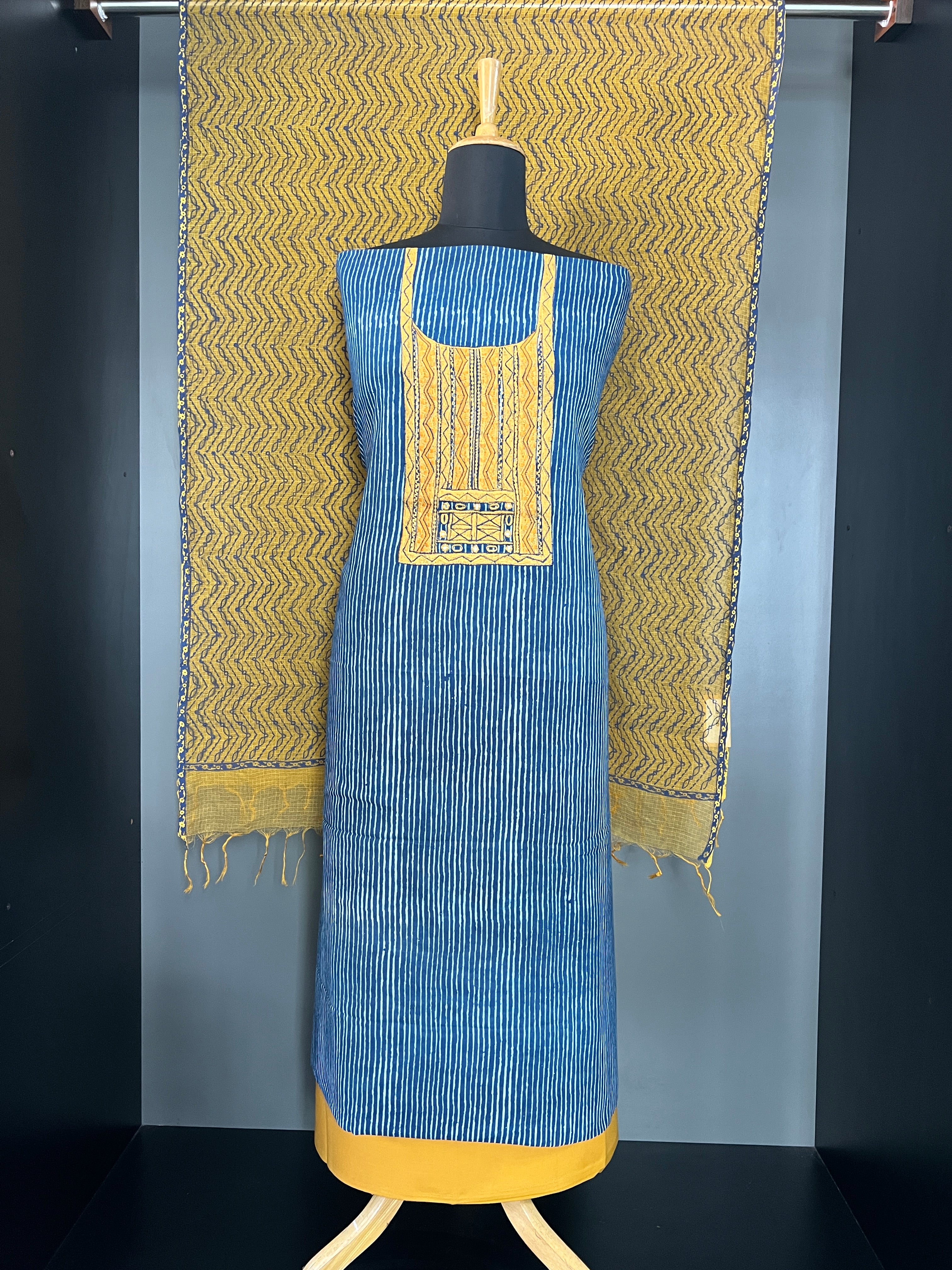 Machine Embroidery Detailed Cotton Salwar Set | JSC567