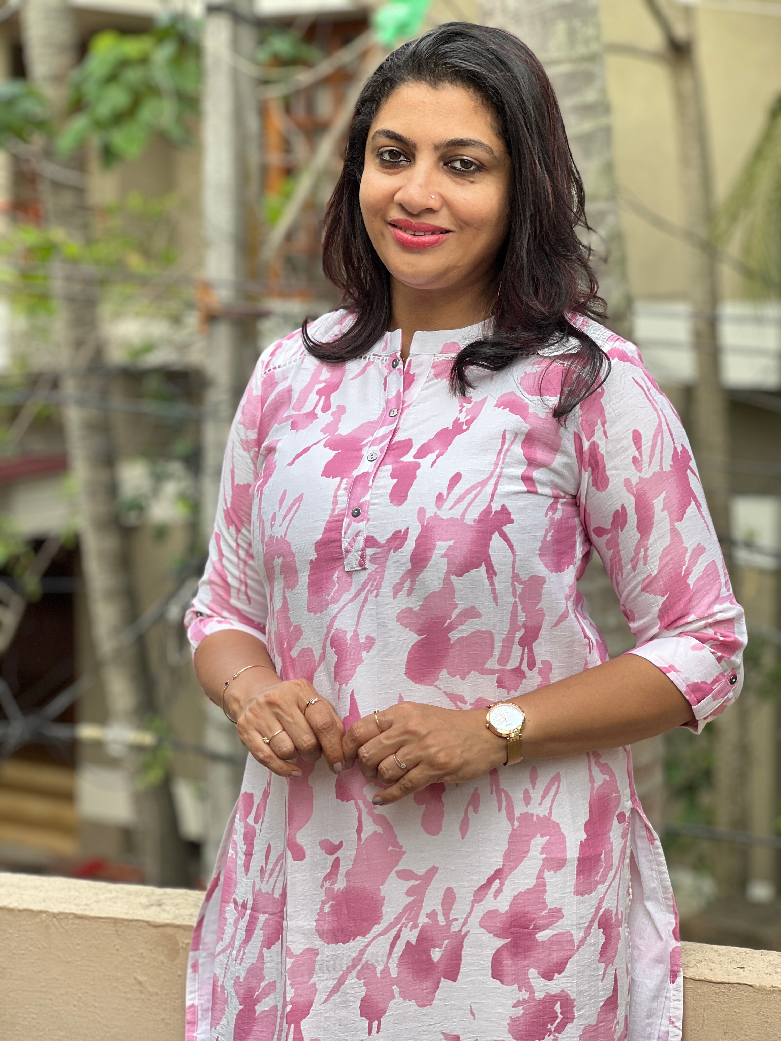 Dobby Weaving Pattern Chanderi Kurta | SV231