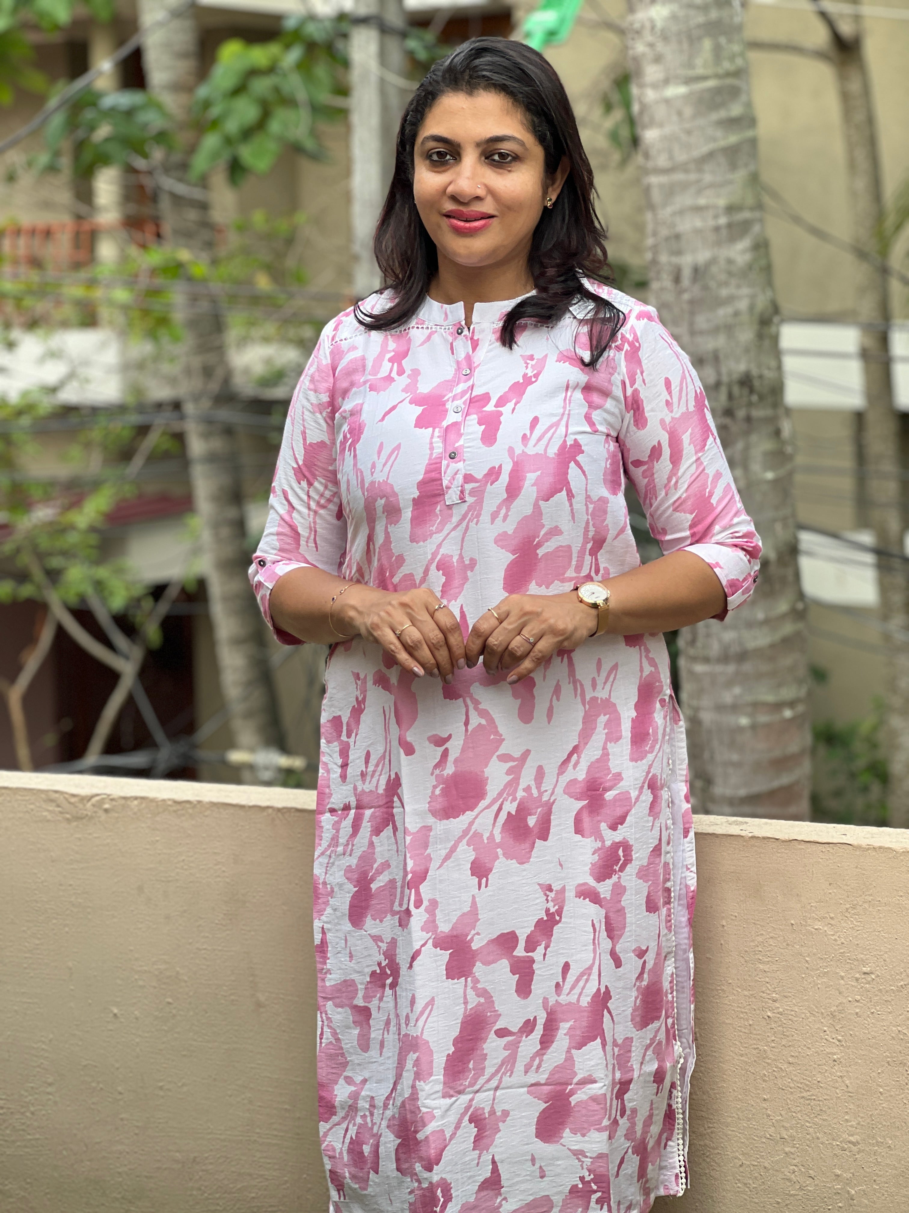 Dobby Weaving Pattern Chanderi Kurta | SV231