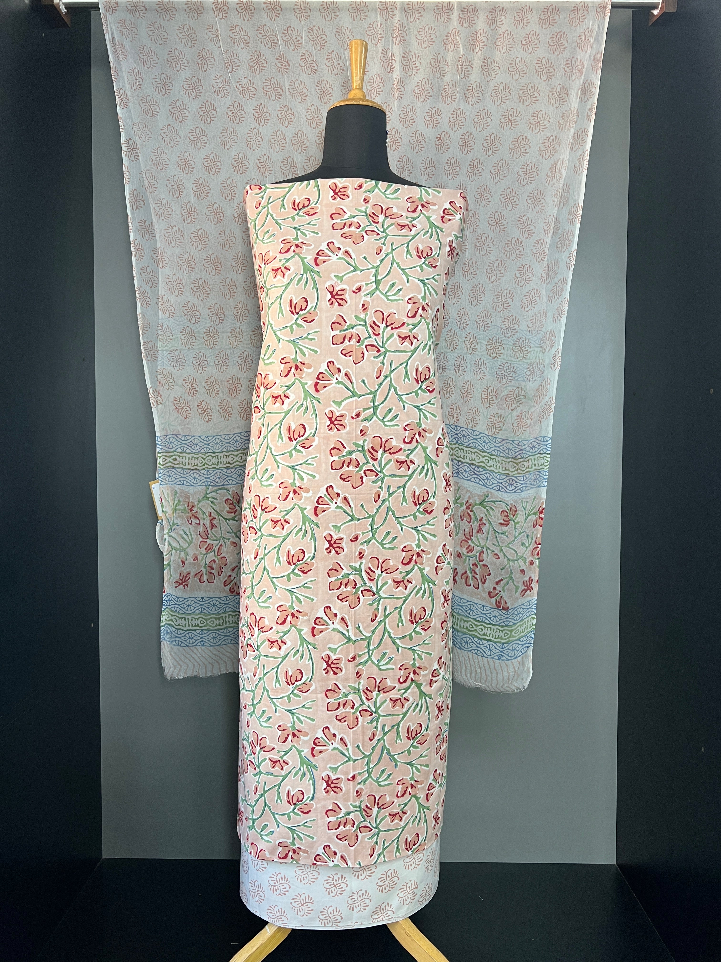 Floral Printed Soft Cotton Salwar Set |MF157