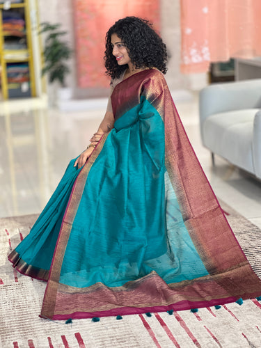 Banarasi Weaved Semi Geecha Saree | YNG470