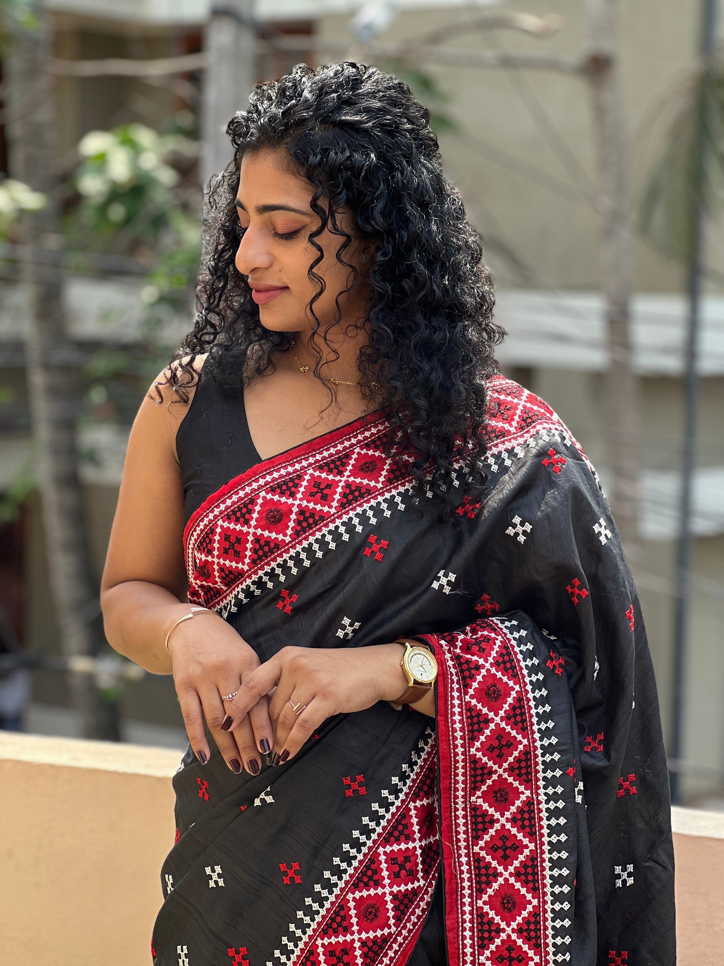 Kutch Inspired Semi Tussar Saree | RP448
