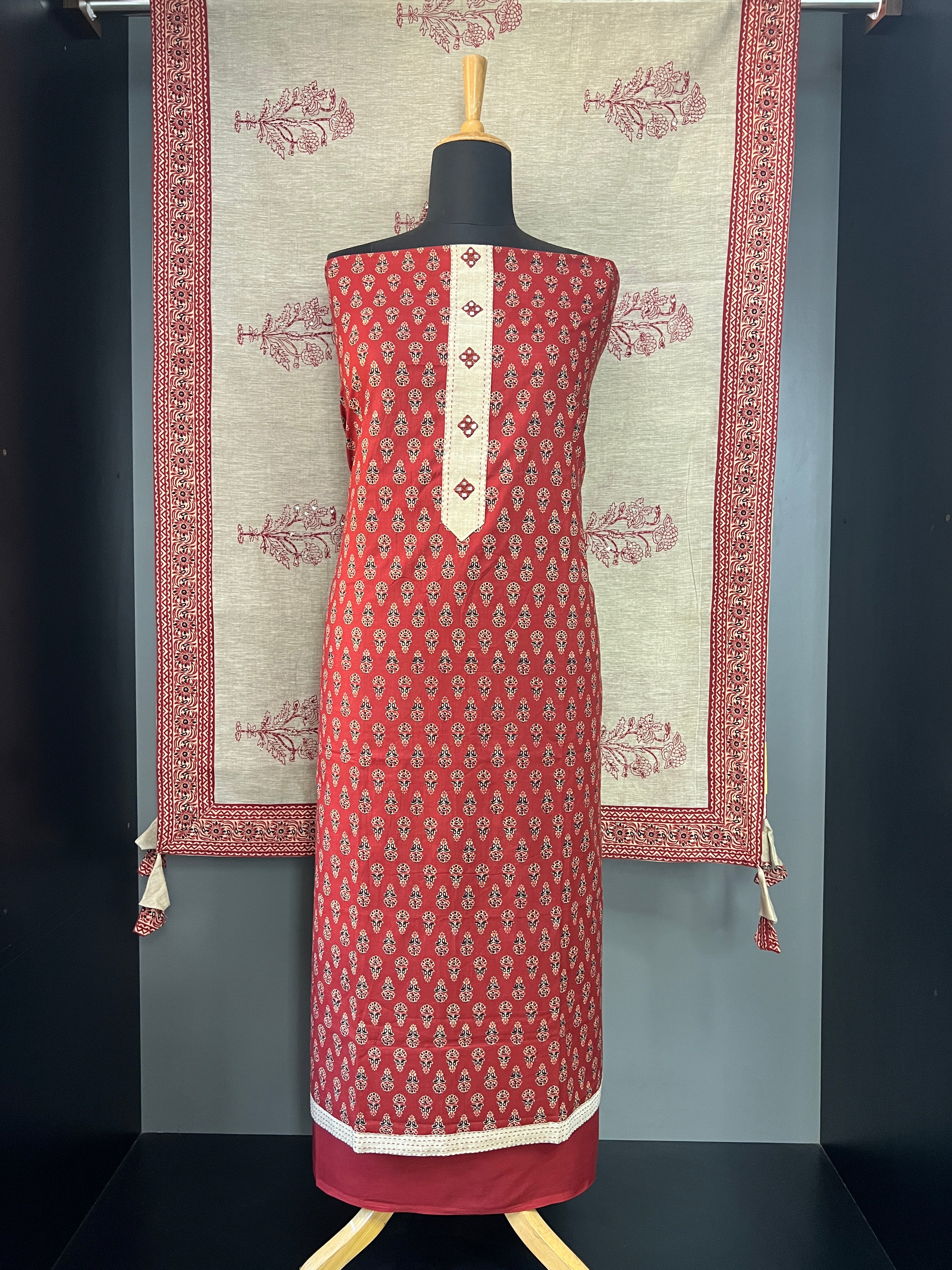 Floral Printed Cotton Salwar Set | MF149