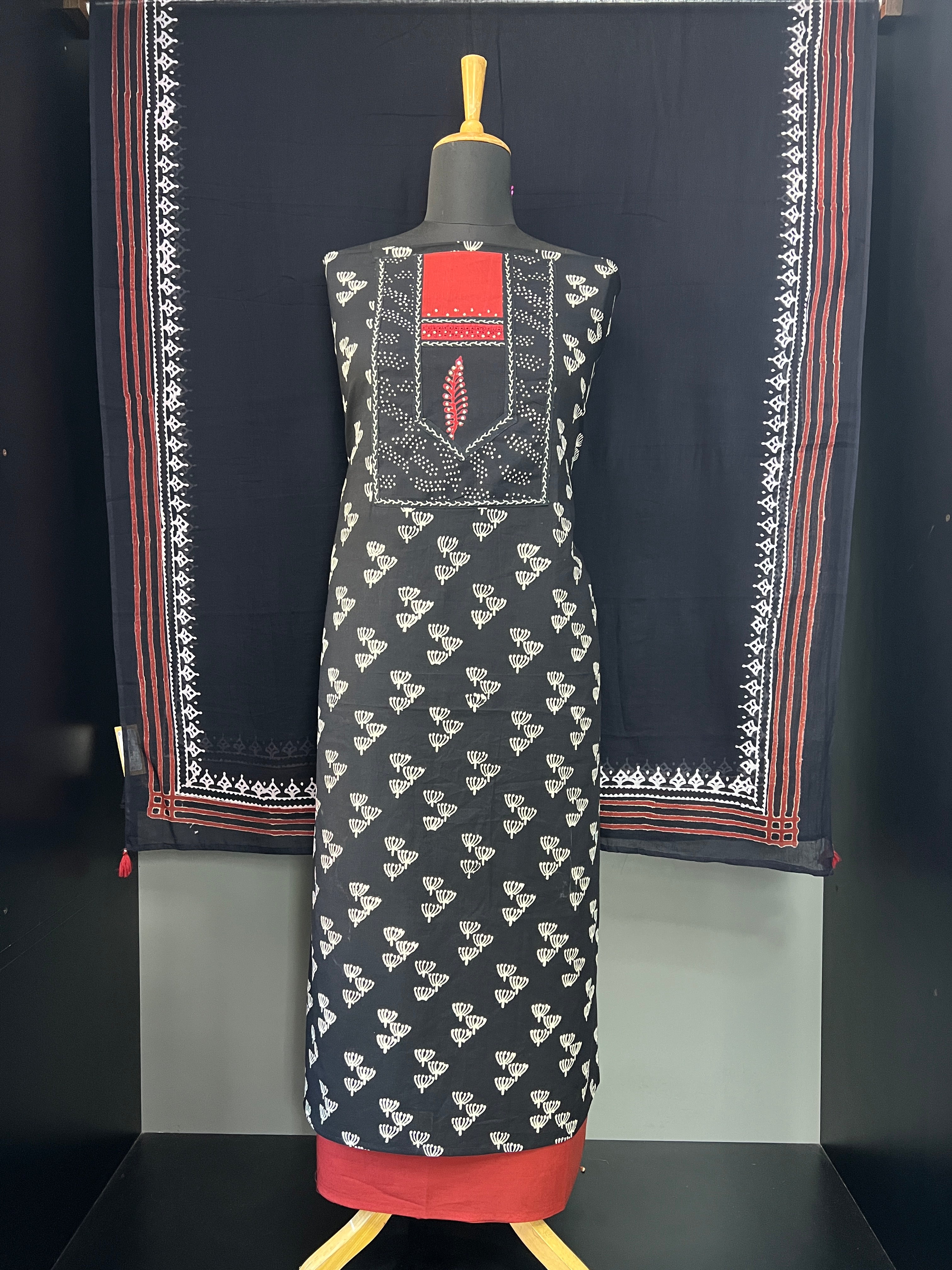 Block Printed Cotton Salwar Set | MF151