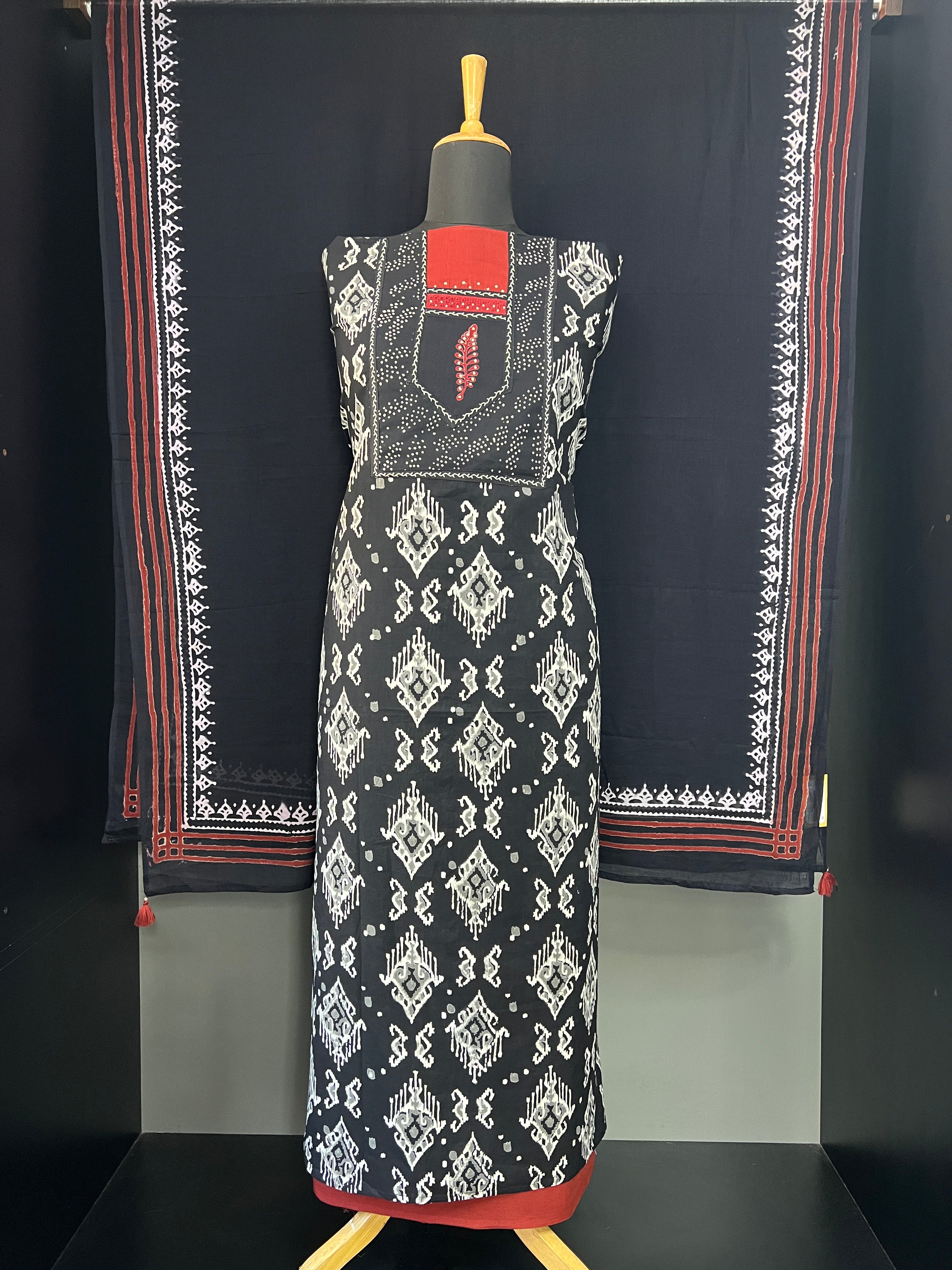Block Printed Cotton Salwar Set | MF153