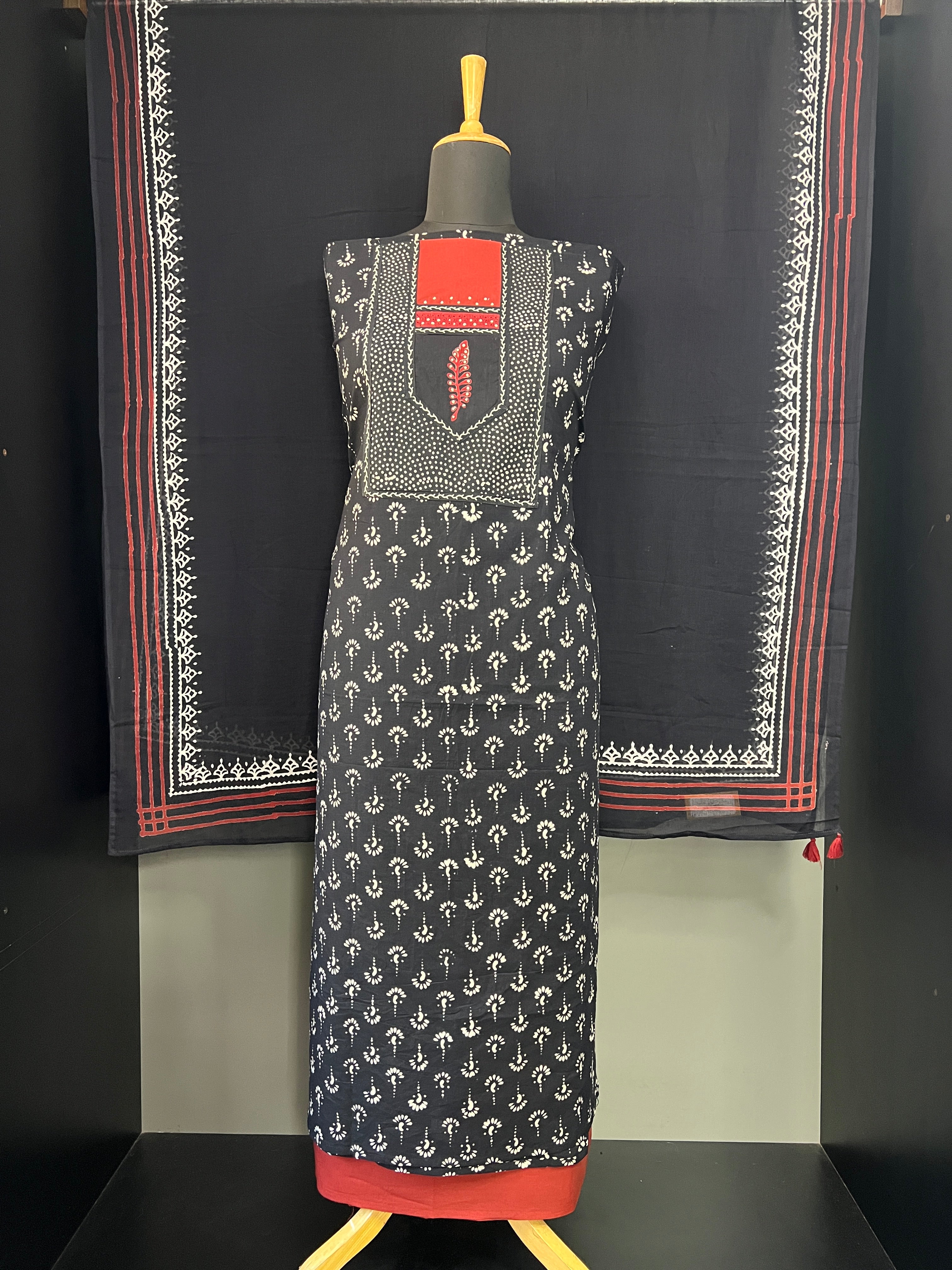 Block Printed Cotton Salwar Set | MF152