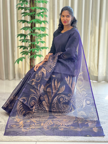 Digital Print Patterned Kota Saree | BLD1229