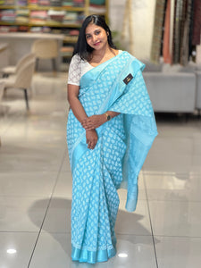 Print Detailed Cotton Saree | VDA308