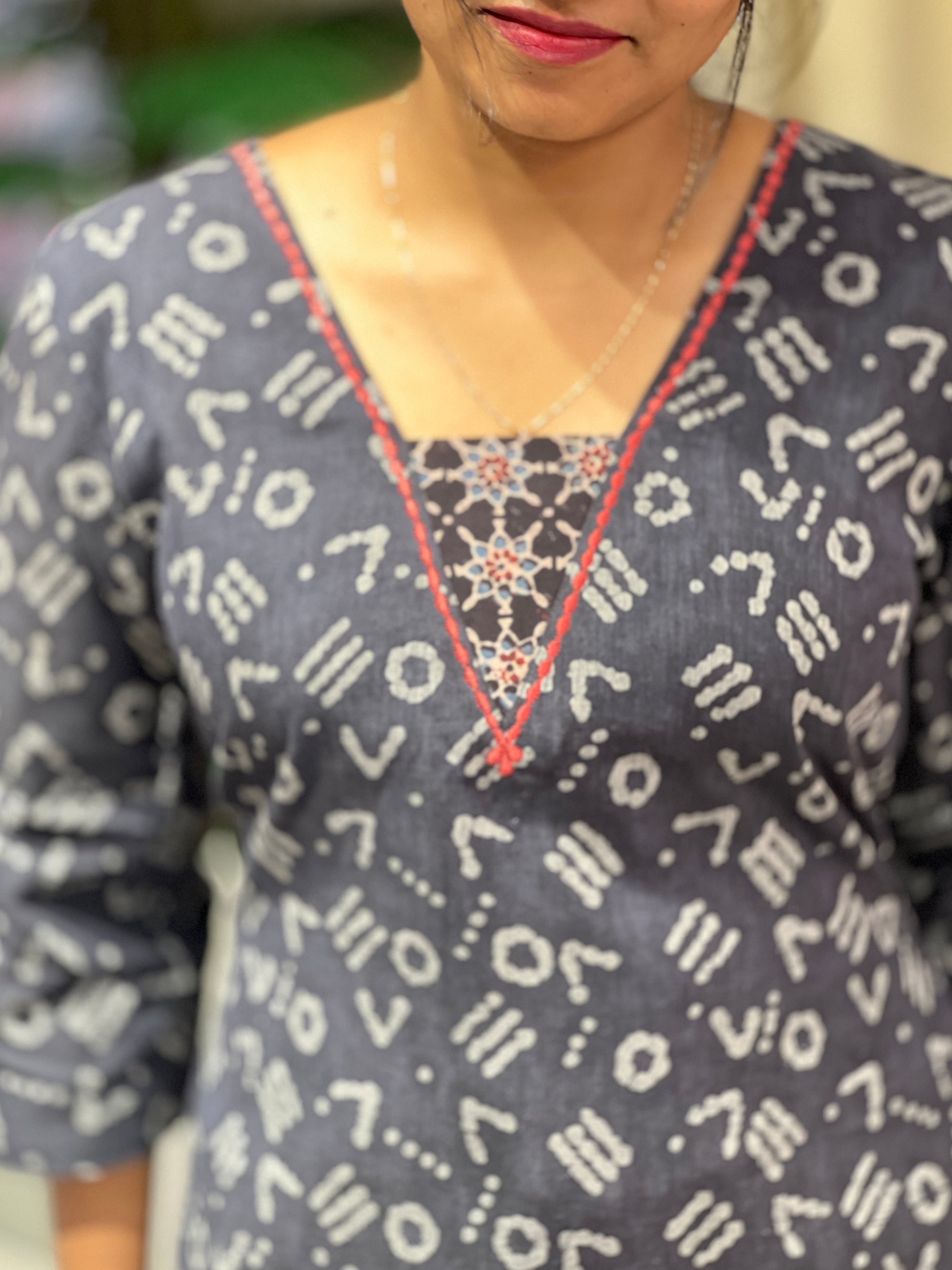 Printed Cotton Kurta  | DNT995