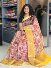 Kalamkari Inspired Print Pure Organza Saree | NO123