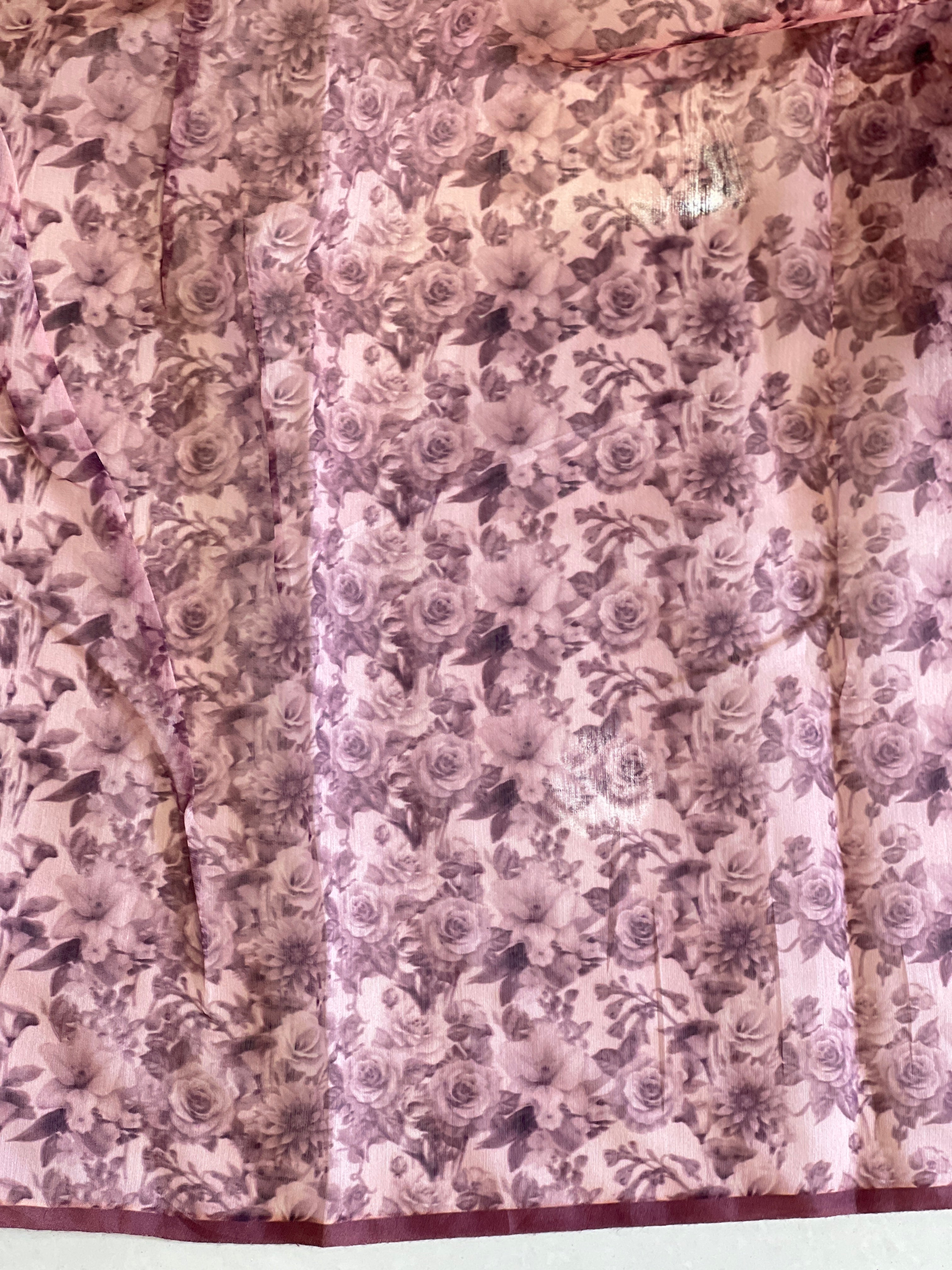 Floral Digital Printed Shaded Supernet Kota Saree | BLD1217