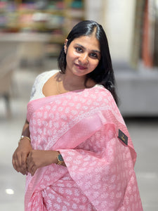 Print Detailed Cotton Saree | VDA306