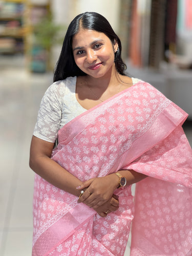 Print Detailed Cotton Saree | VDA306