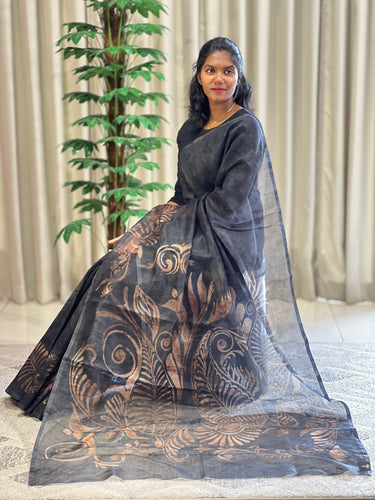 Digital Print Patterned Kota Saree | BLD1230