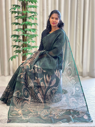 Digital Print Patterned Kota Saree | BLD1231