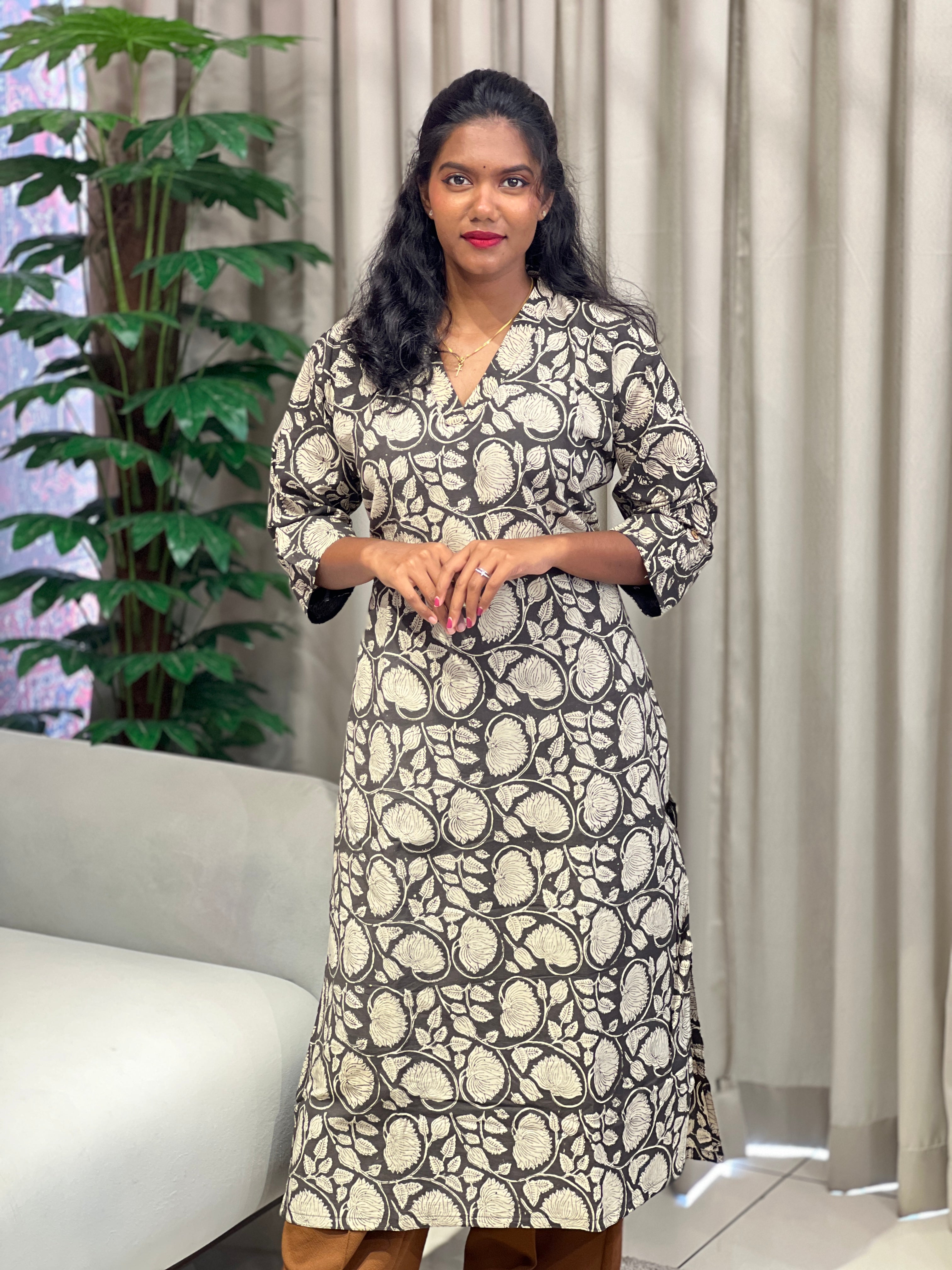 Printed Cotton Kurta | RMLA172