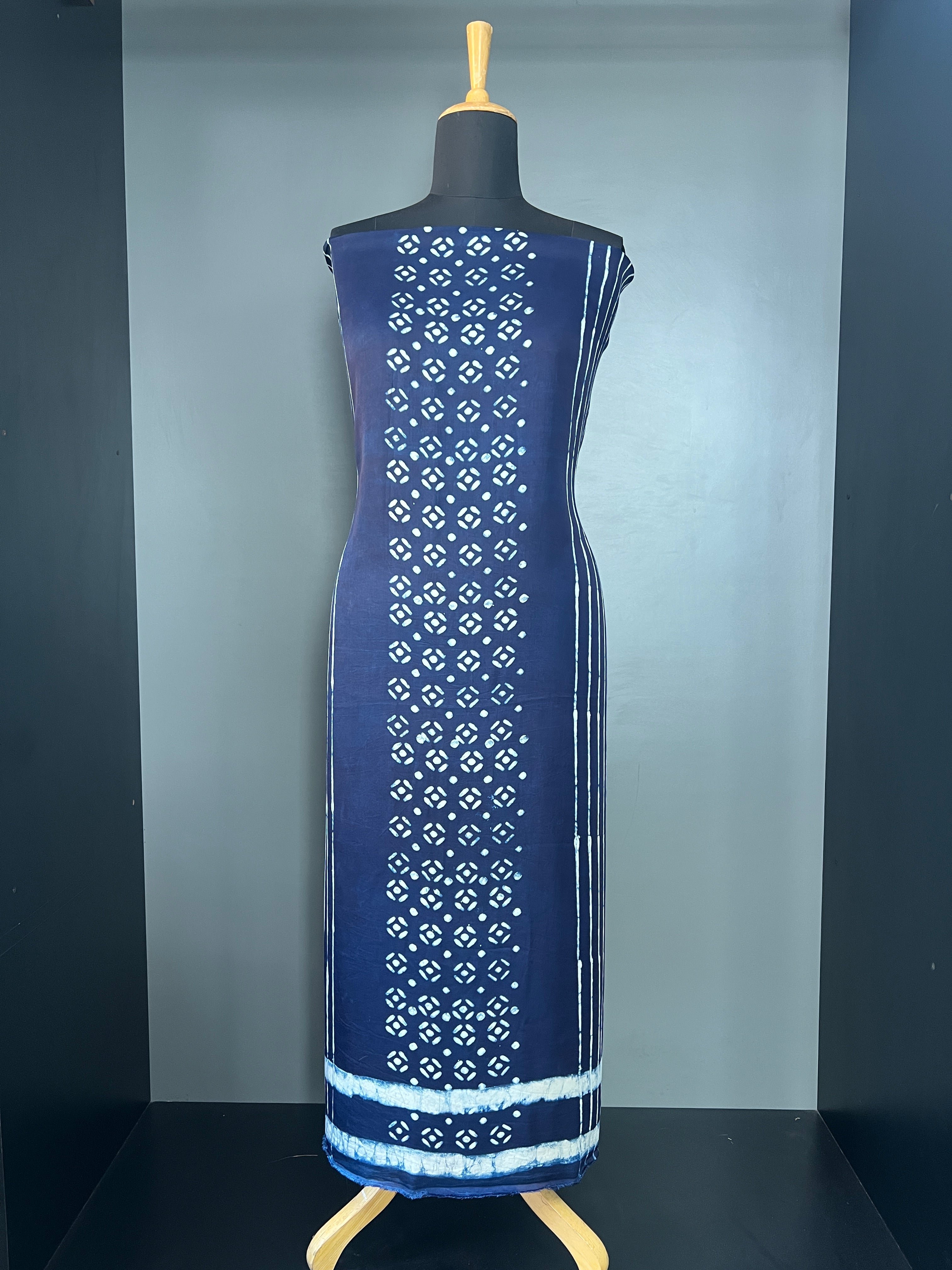 Geometric Printed Modal Kurta Material | BHB106