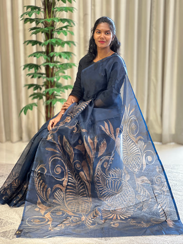 Digital Print Patterned Kota Saree | BLD1232