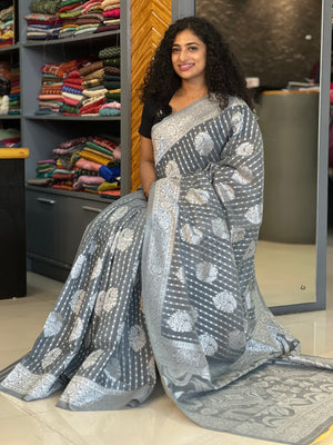 Banarasi Weaved Blended Cotton Saree | NO135