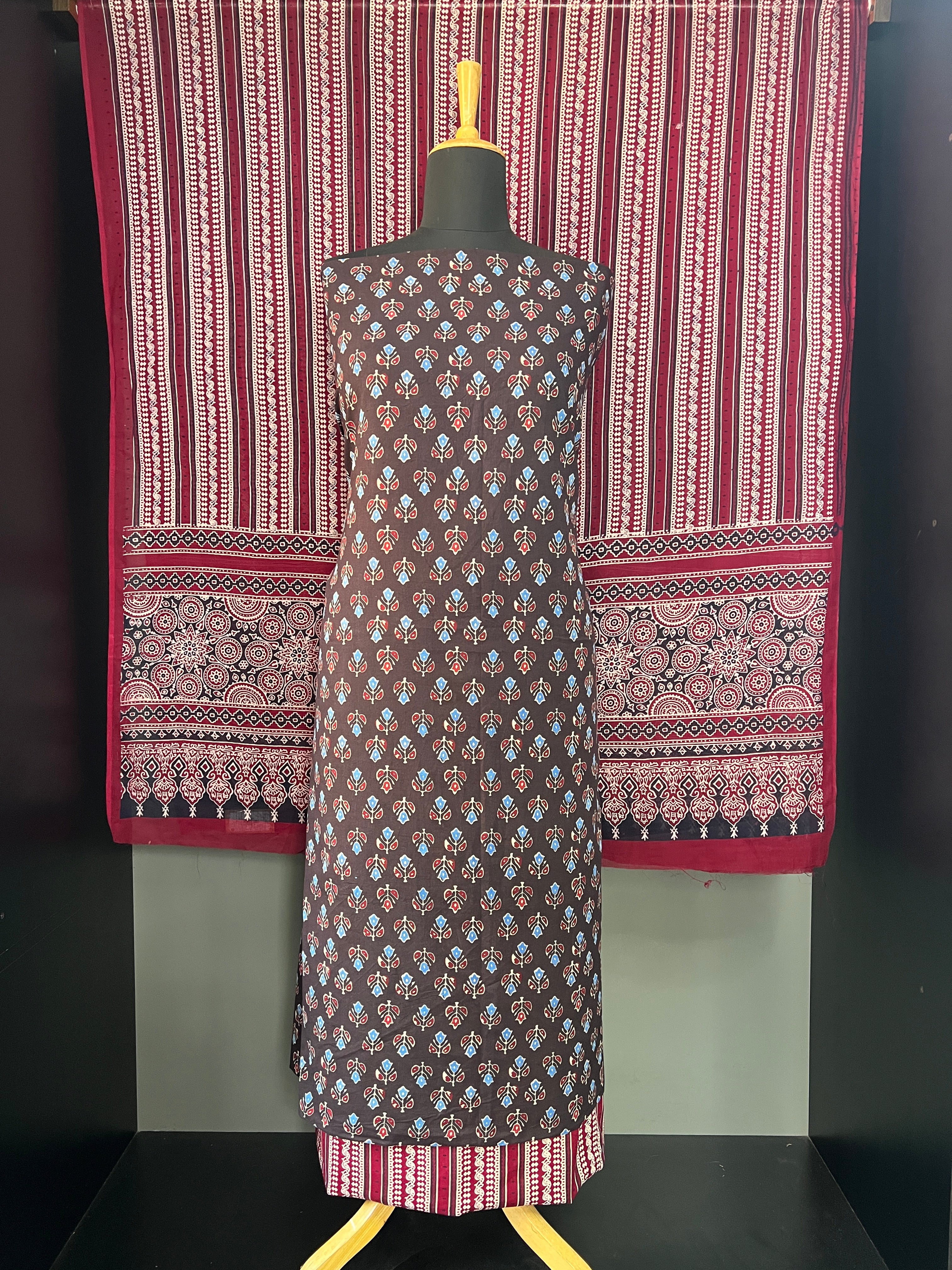 Buta Floral Printed Cotton Salwar Set |MF137