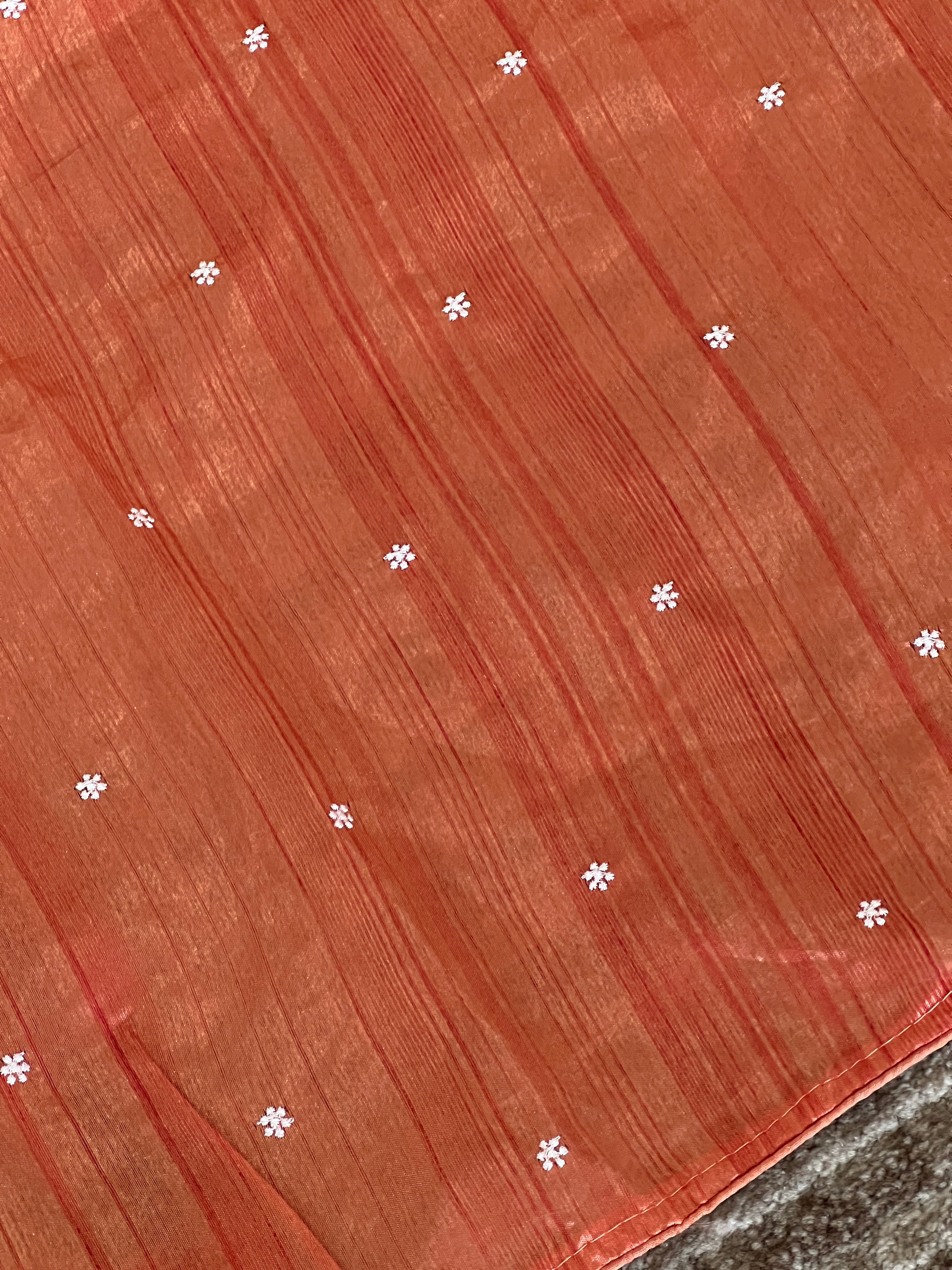 Embroidery Border Tussar Finish Saree | RP549