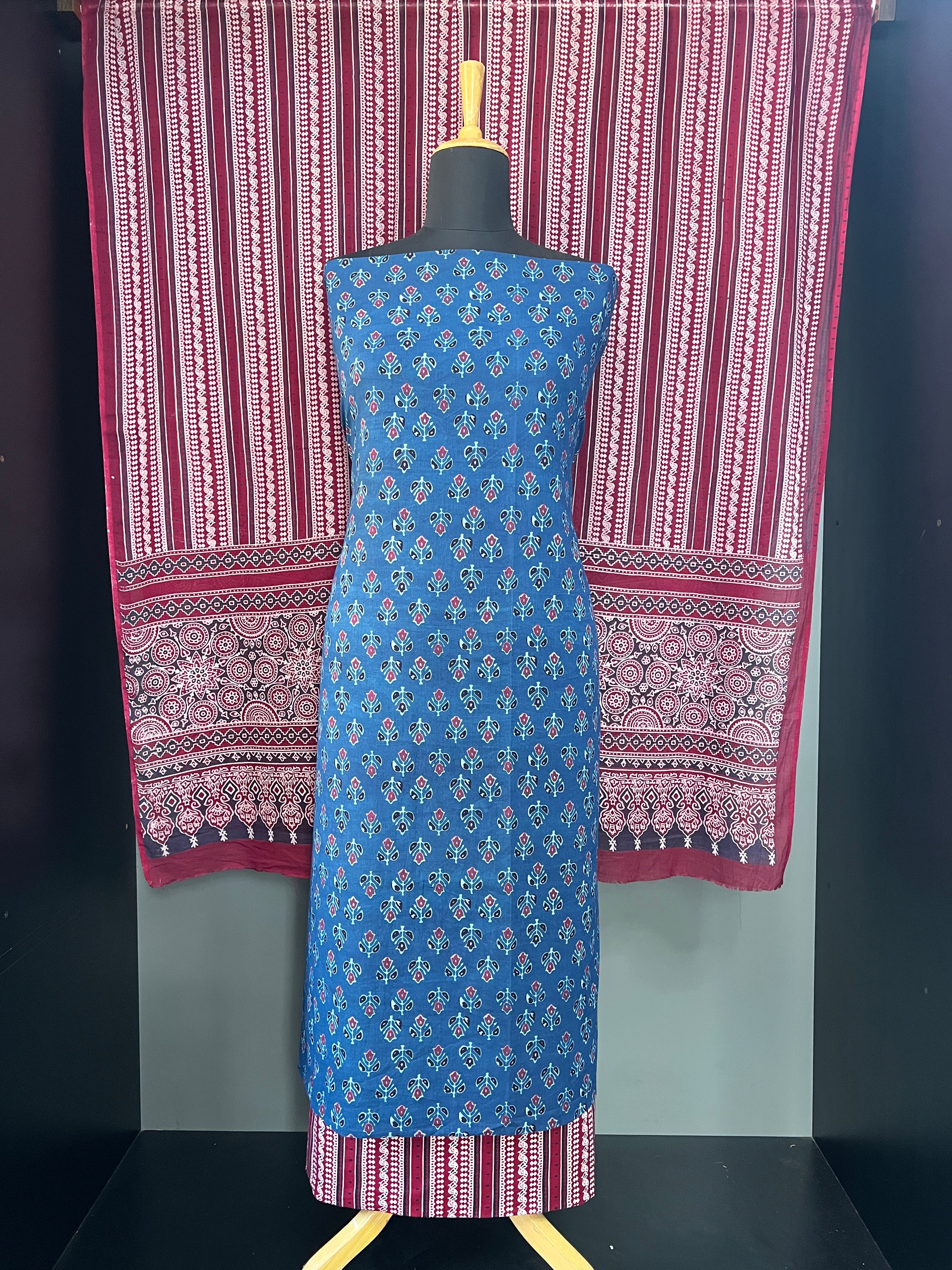 Buta Floral Printed Cotton Salwar Set |MF136