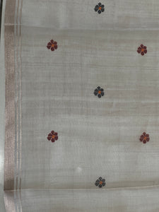 Floral Printed Semi Organza Saree | GMS313
