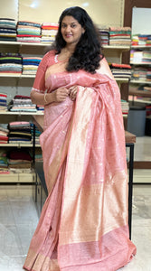 Banarasi Weaved Linen Saree | BHH131