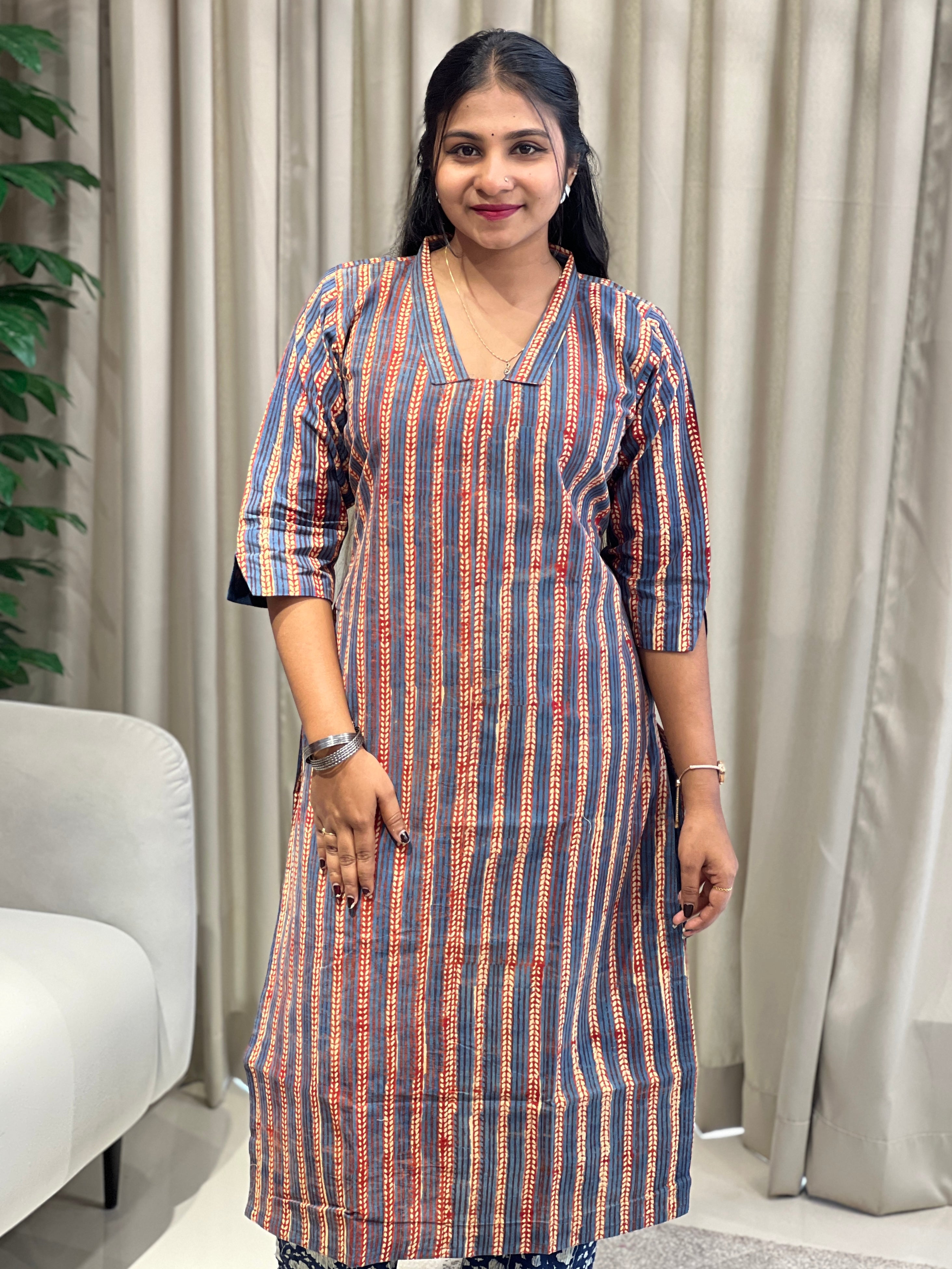 Printed Cotton Kurta | RMLA171