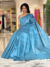 Basket Weaving  Bamboo Tussar Saree | ACT1186