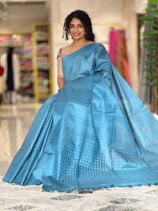 Basket Weaving  Bamboo Tussar Saree | ACT1186