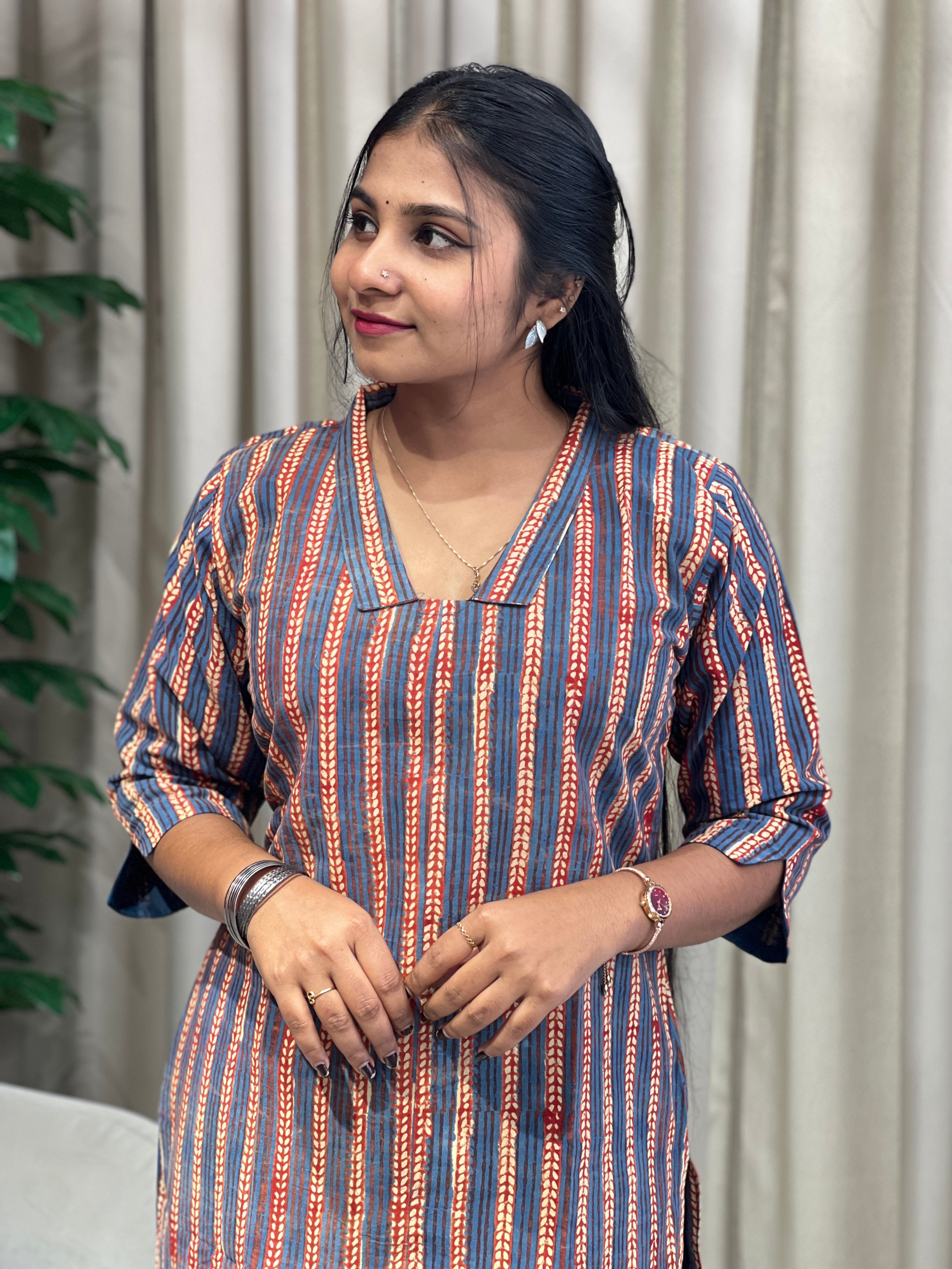 Printed Cotton Kurta | RMLA171