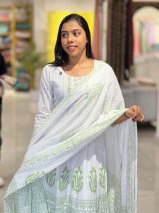 Hand Block Printed Cotton Kurta Set | PGI206